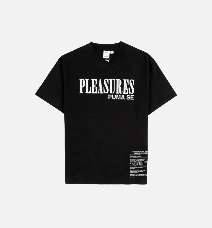 Pleasures Mens Short Sleeve Shirt - Black made by Puma