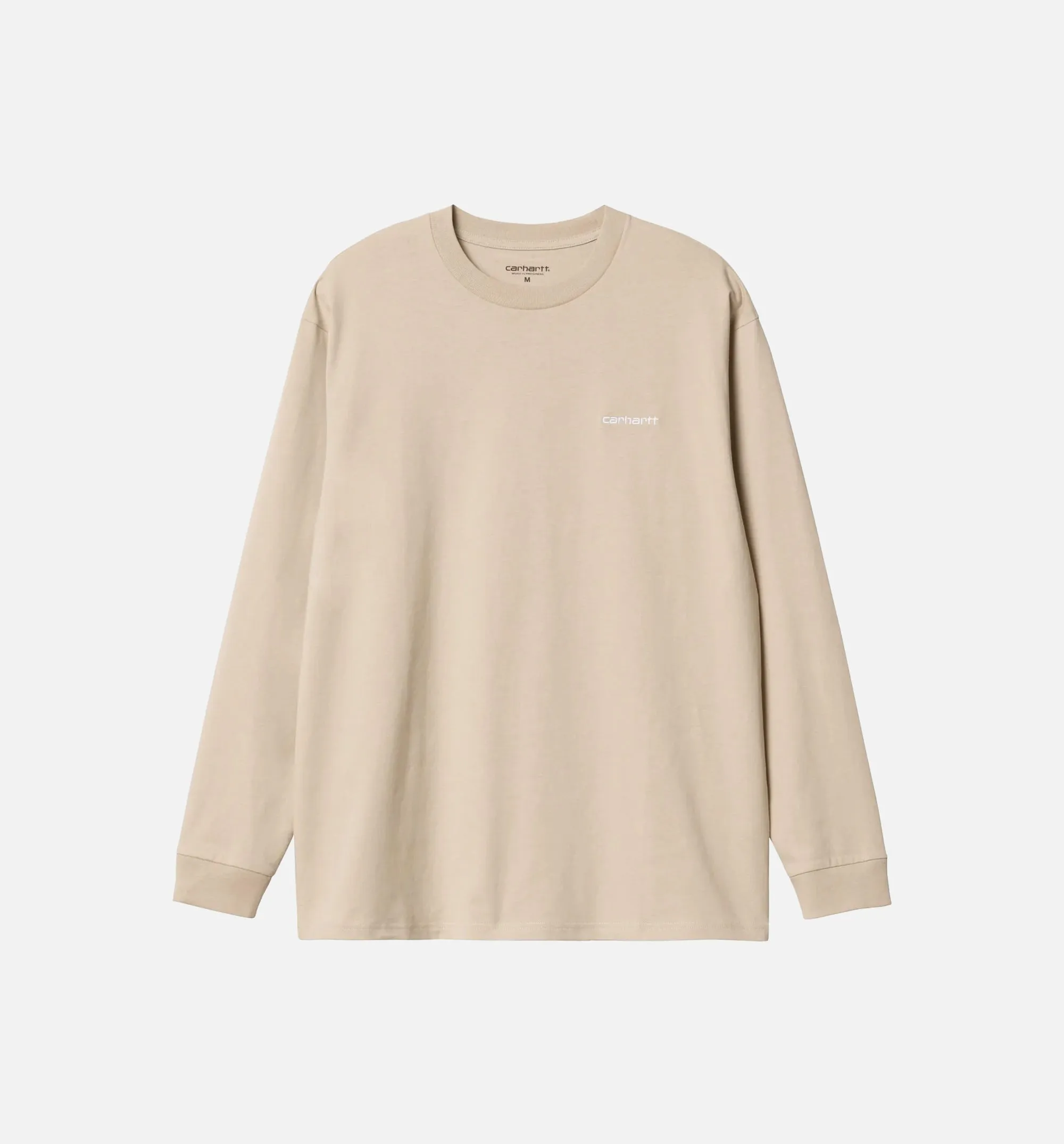 Script Mens Long Sleeve Shirt - Beige sold by Nice Kicks Retail