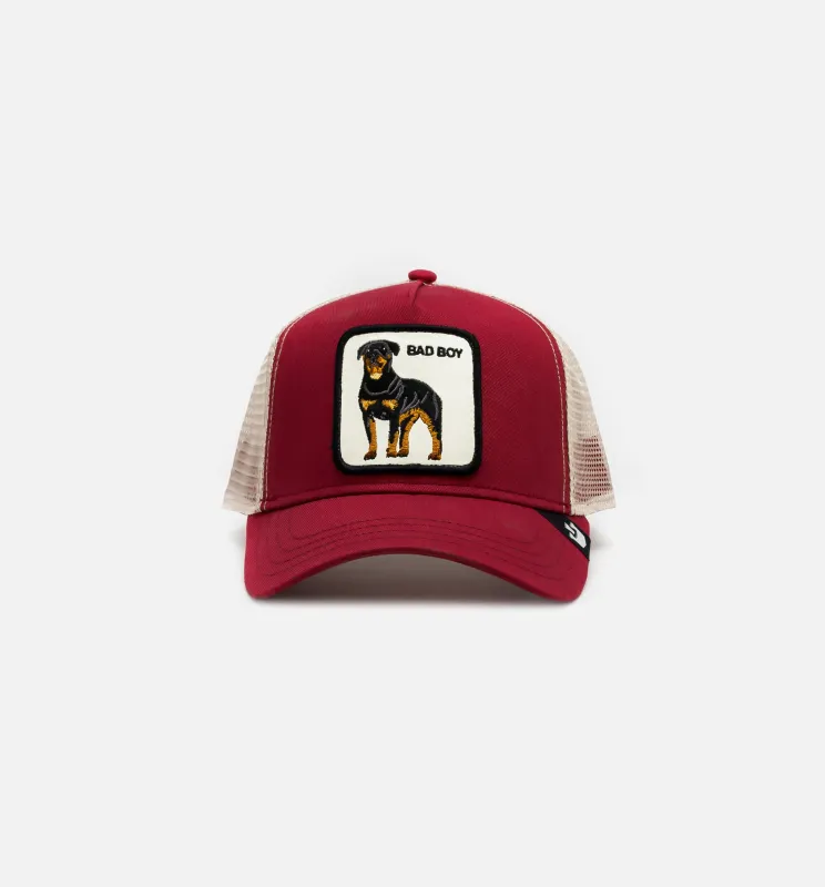 The Baddest Boy Trucker Mens Hat - Red sold by Nice Kicks Retail