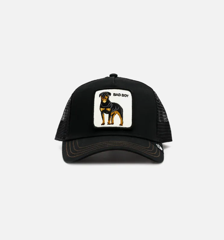 The Baddest Boy Trucker Mens Hat - Black made by Goorin Bros