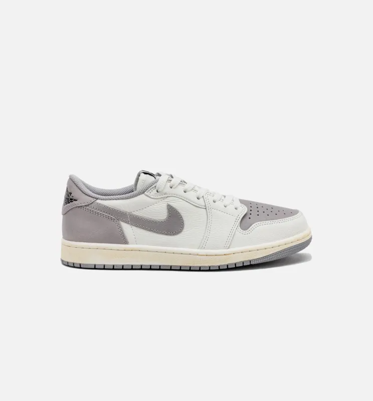 Air Jordan 1 Retro Low OG Atmosphere Grey Mens Lifestyle Shoe - Sail/Black/Atmosphere Grey made by Jordan