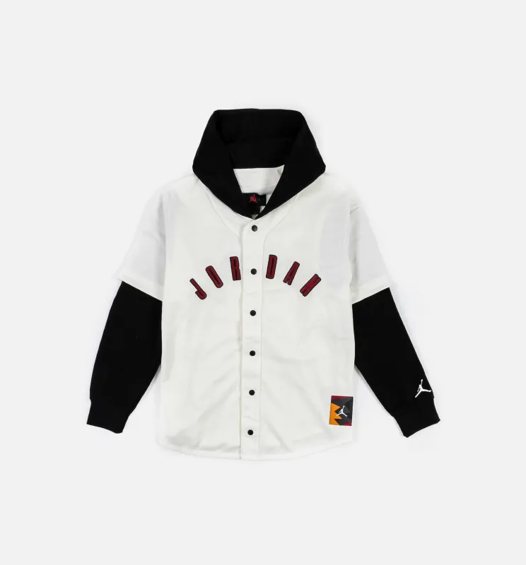 Flight MVP Mens Hoodie - White/Black made by Jordan