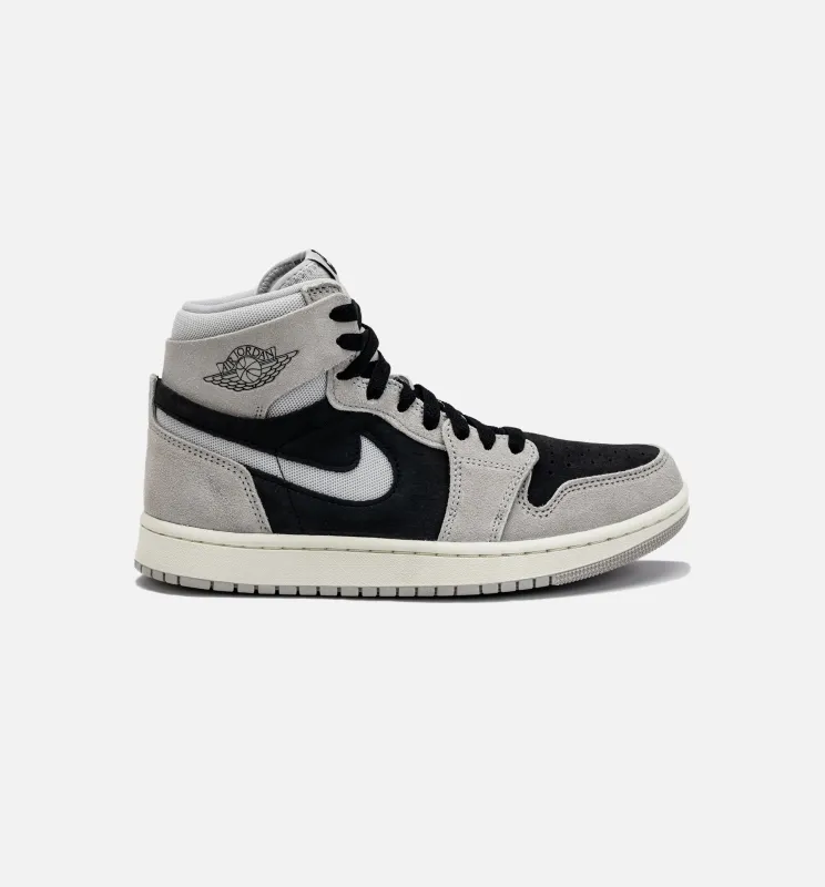 Air Jordan 1 High Zoom CMFT 2 Light Iron Ore Womens Lifestyle Shoe - Black/Grey made by Jordan