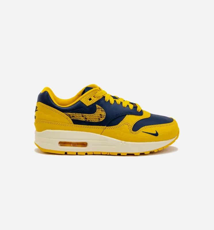 Air Max 1 CO.JP Michigan Womens Lifestyle Shoe - Blue/Yellow made by Nike