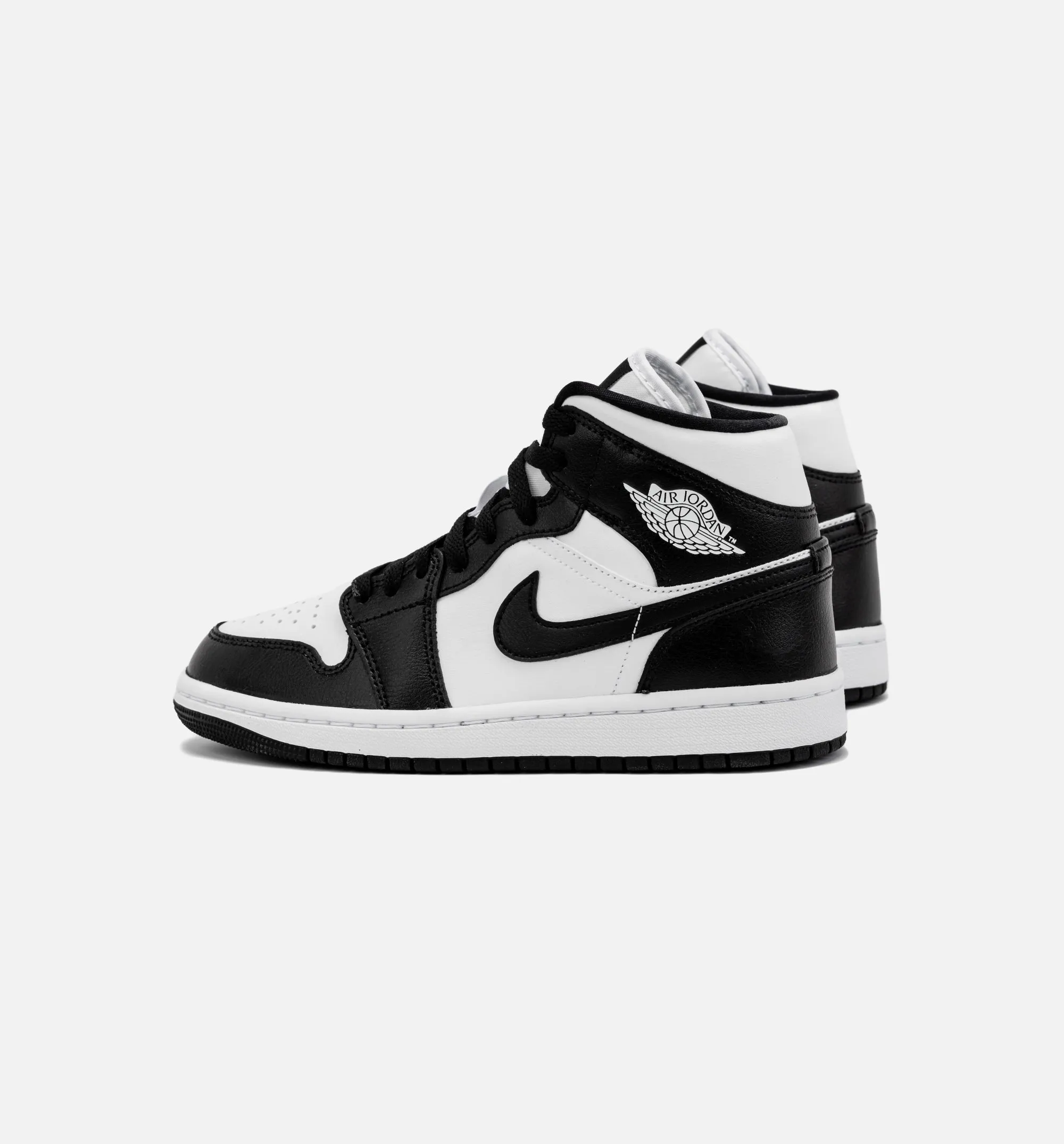Air Jordan 1 Retro Mid Panda Womens Lifestyle Shoe - Black/White sold by Nice Kicks Retail product image thumbnail 3