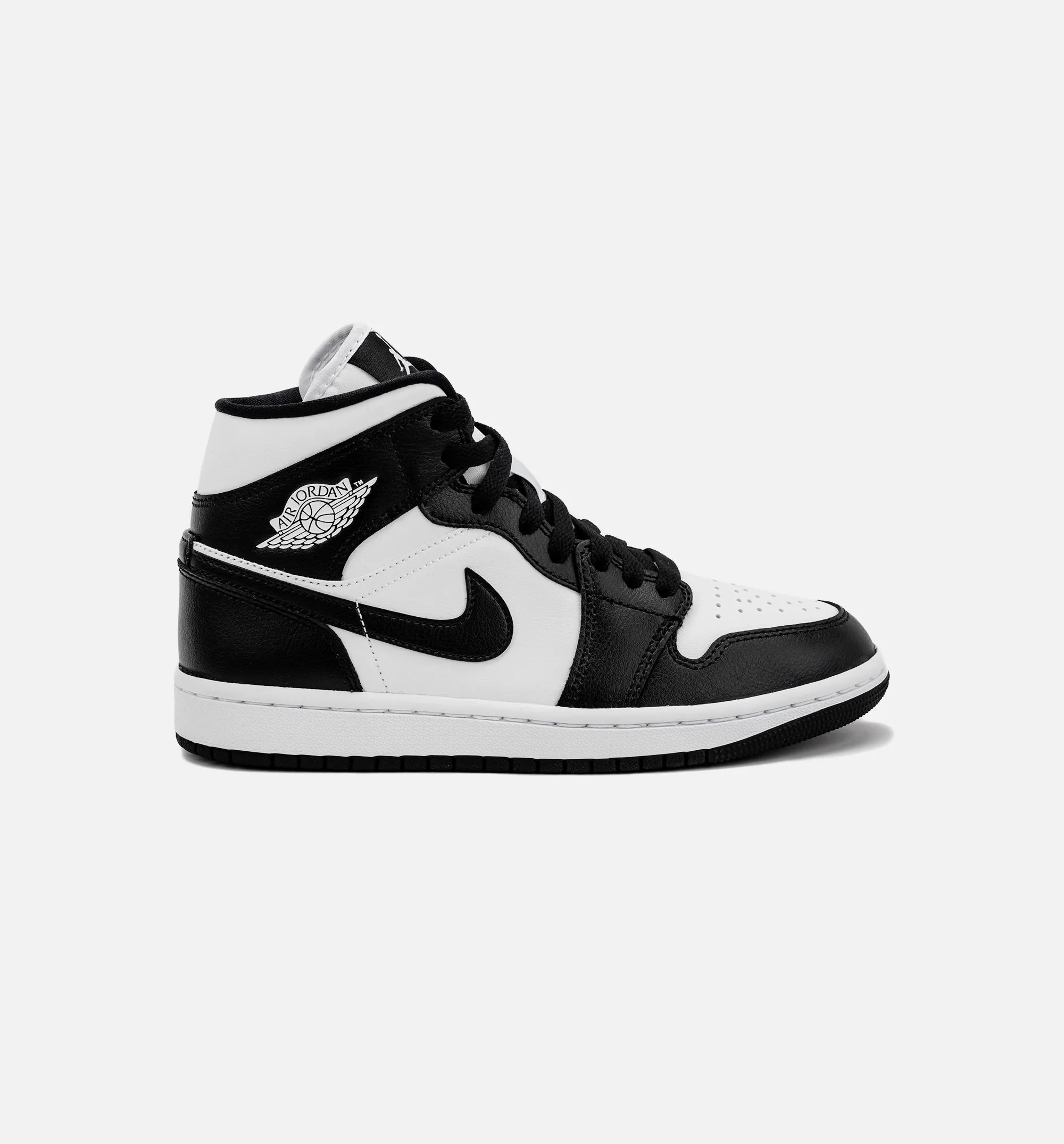 Air Jordan 1 Retro Mid Panda Womens Lifestyle Shoe - Black/White sold by Nice Kicks Retail