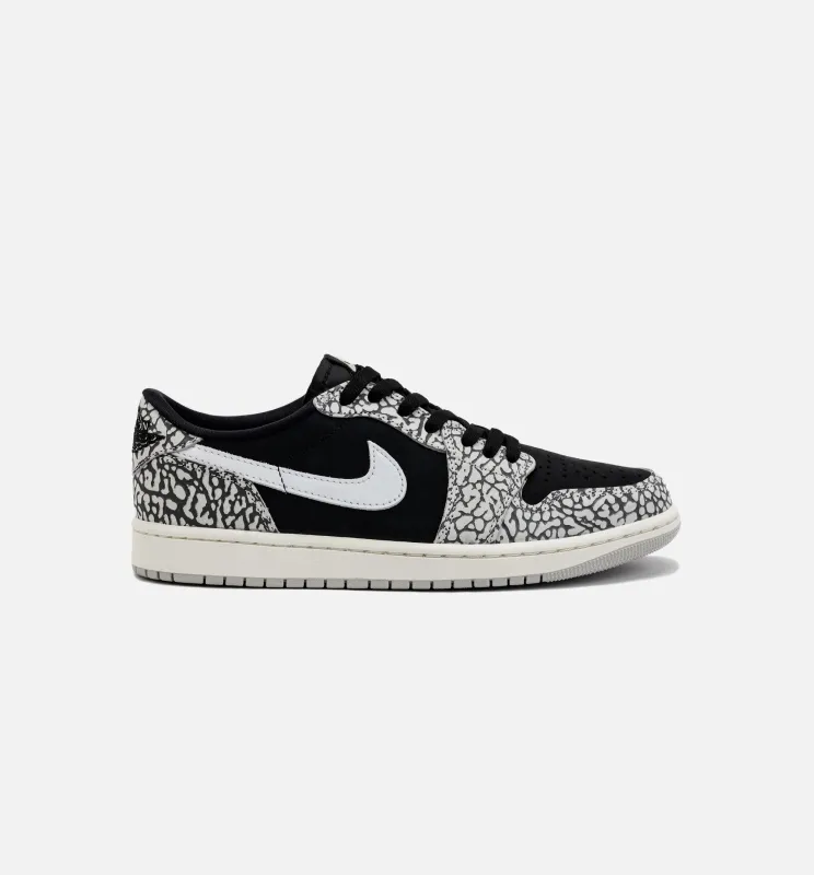 Air Jordan 1 Retro Low OG Black Cement Mens Lifestyle Shoe - Black/Grey made by Jordan