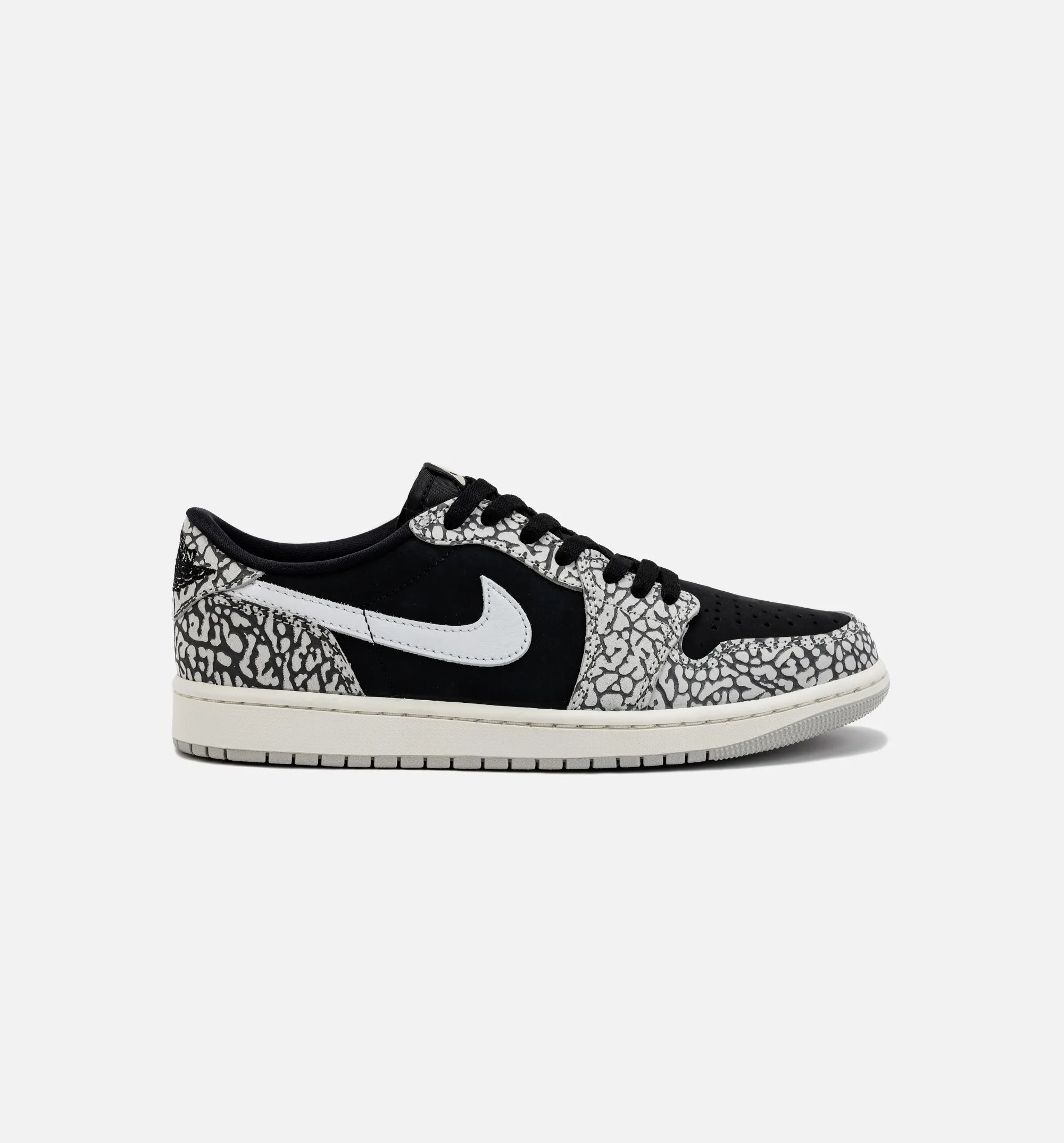 Air Jordan 1 Retro Low OG Black Cement Mens Lifestyle Shoe - Black/Grey sold by Nice Kicks Retail