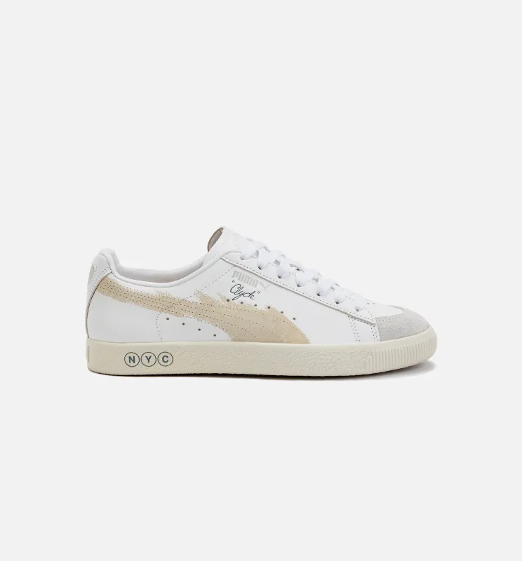 Clyde Mens Lifestyle Shoe- Beige/White sold by Nice Kicks Retail