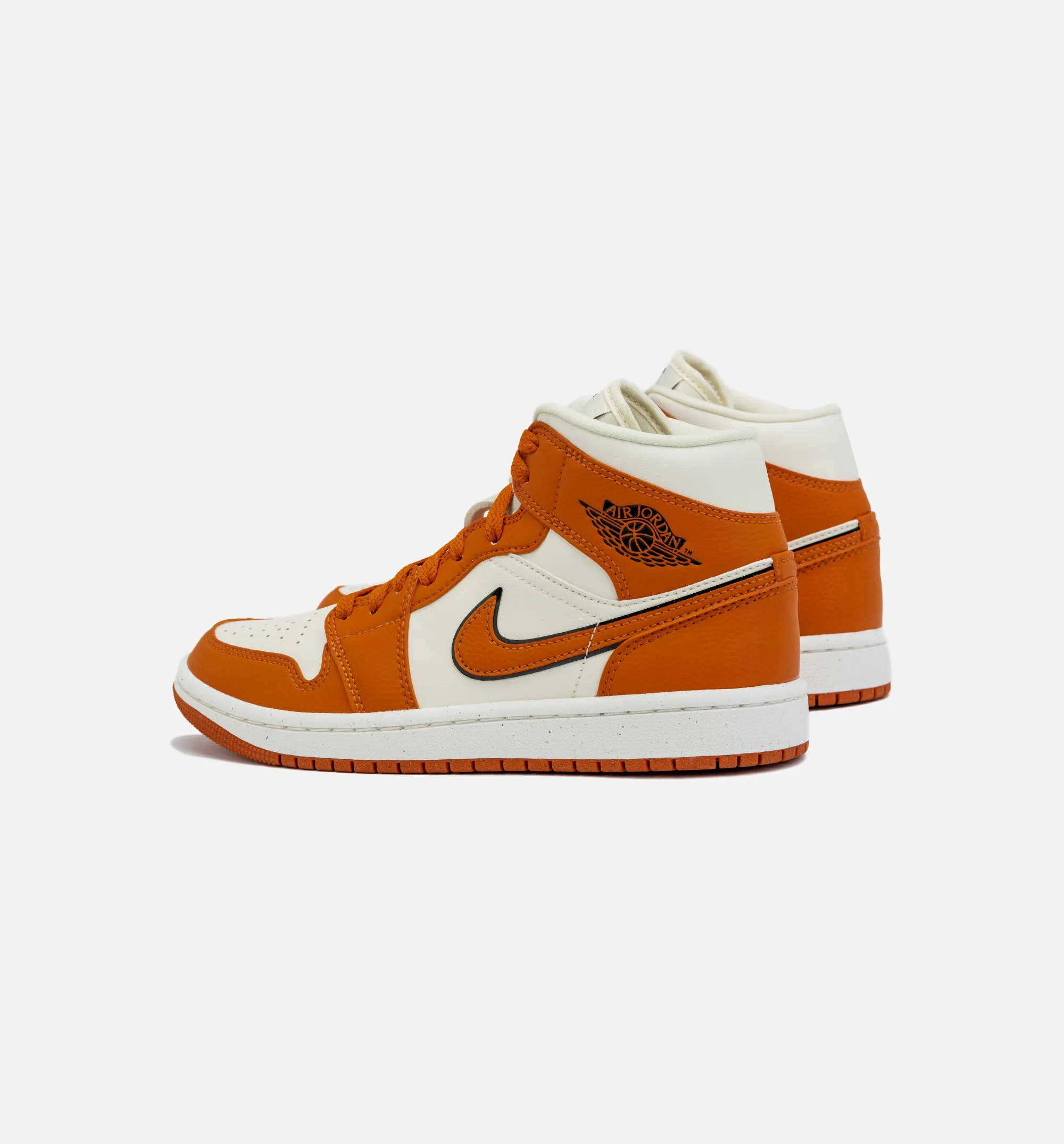 Air Jordan 1 Retro Mid SE Sport Spice Womens Lifestyle Shoe - Orange/White sold by Nice Kicks Retail product image thumbnail 3