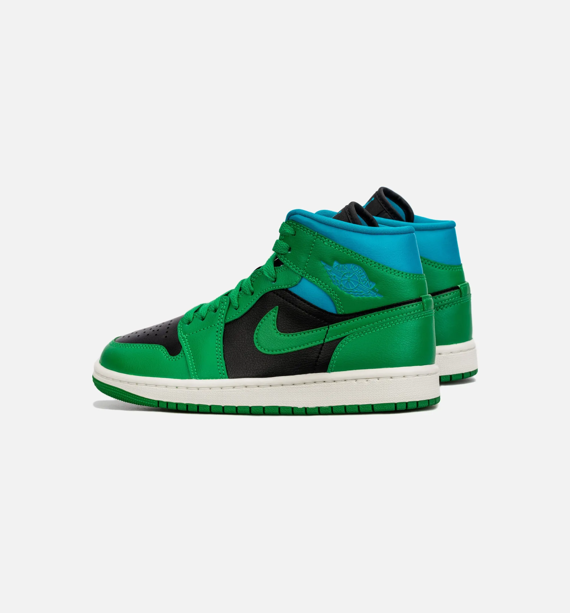 Air Jordan 1 Retro Mid Womens Lifestyle Shoe - Green/Blue sold by Nice Kicks Retail product image thumbnail 3