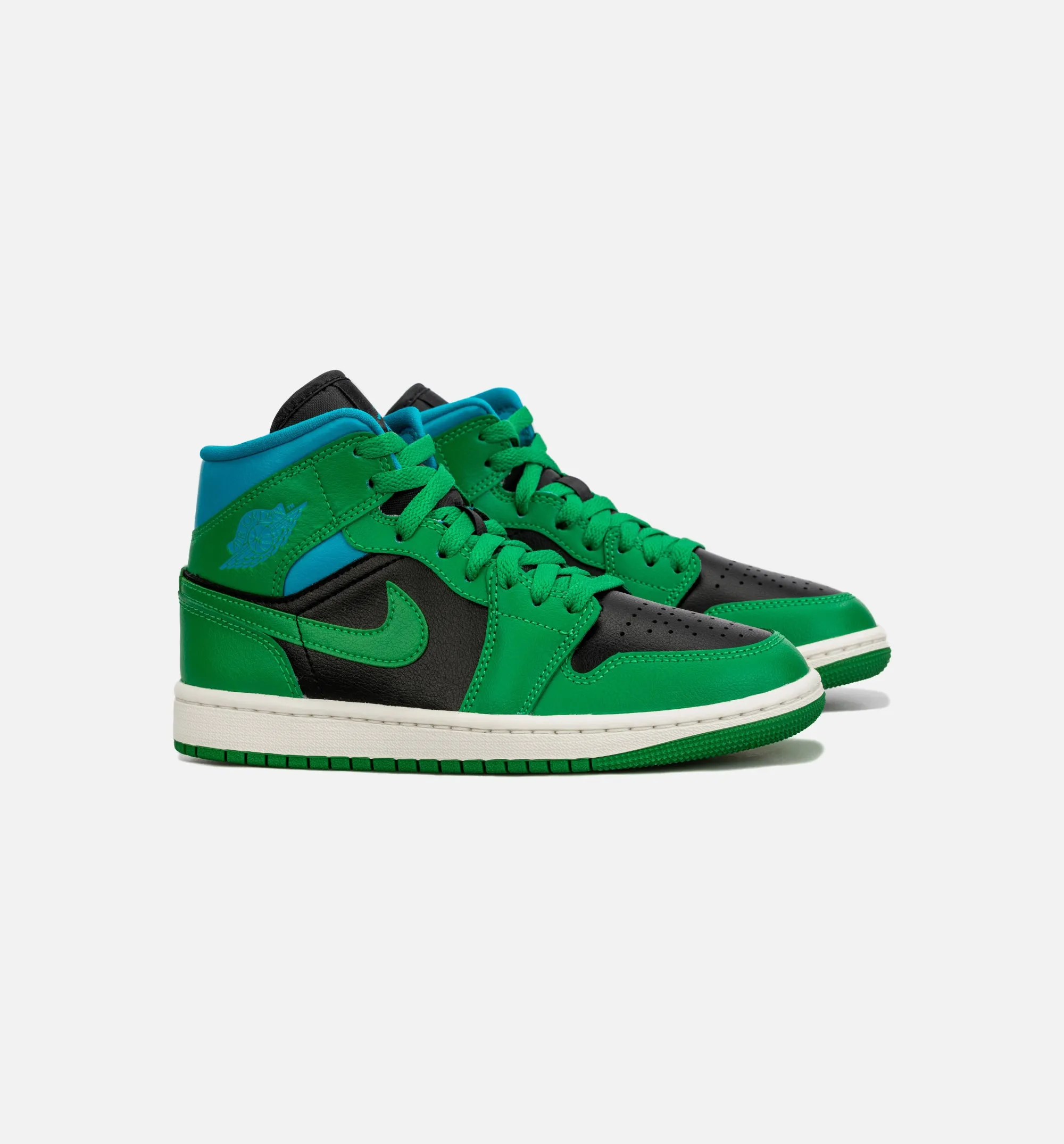 Air Jordan 1 Retro Mid Womens Lifestyle Shoe - Green/Blue sold by Nice Kicks Retail product image thumbnail 2