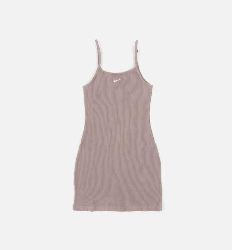 NSW Essential Ribbed Womens Dress - Taupe made by Nike