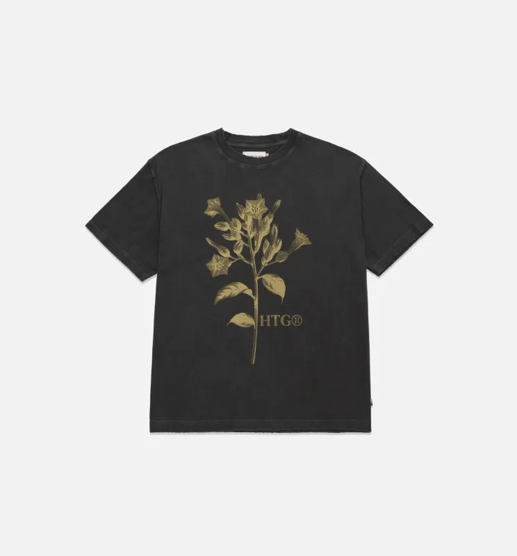 Tobacco Flowers Mens Short Sleeve Shirt - Black made by Nice Kicks Retail