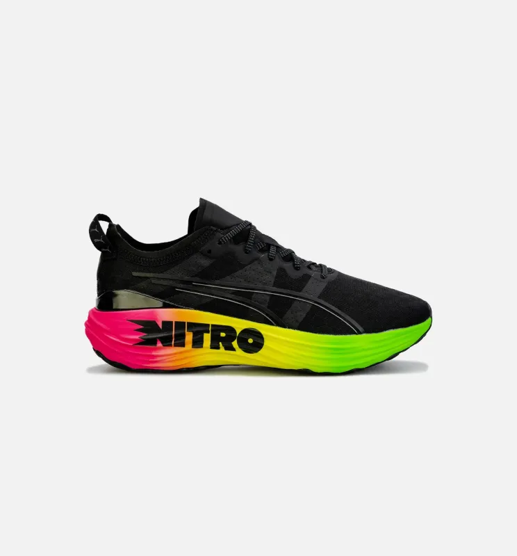 Forever Run Nitro Futrograde Mens Running Shoe - Black/Multi made by Puma