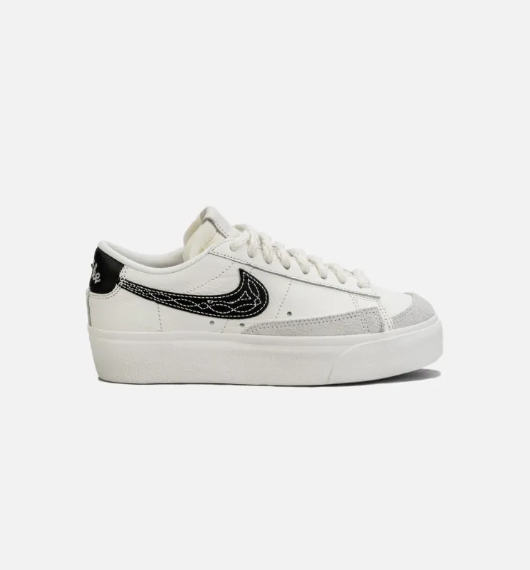 Blazer Low Platform Womens Lifestyle Shoe - White/Black made by Nike