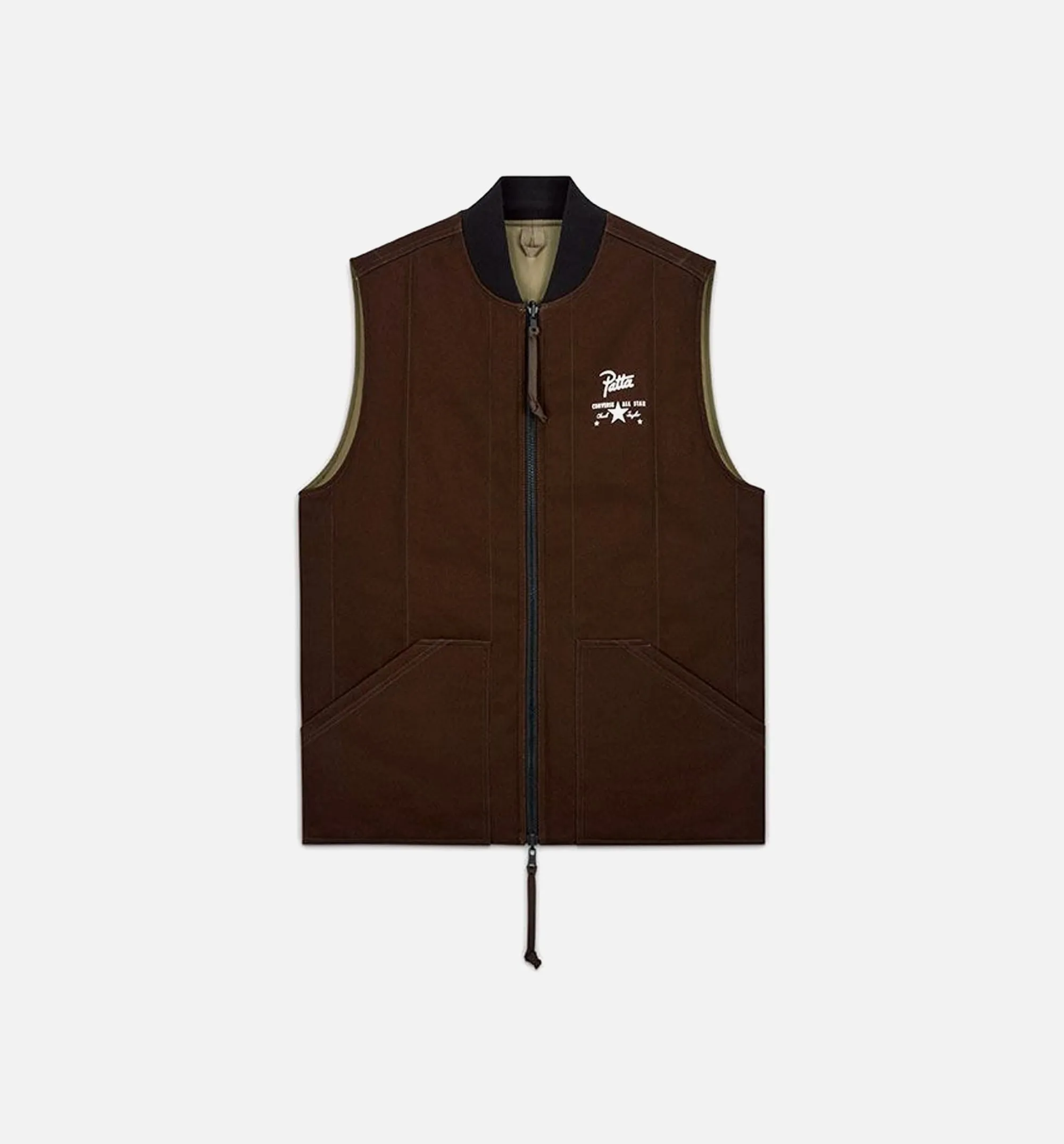 Patta Four Leaf Clover Utility Reversible Mens Vest - Brown sold by Nice Kicks Retail