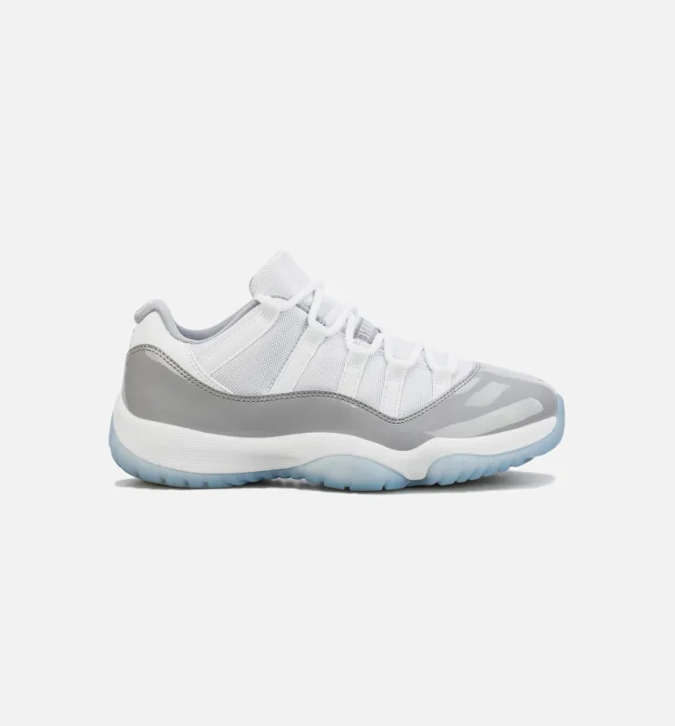 Air Jordan 11 Retro Low Cement Grey Mens Basketball Shoe - Grey/White Free Shipping made by Jordan