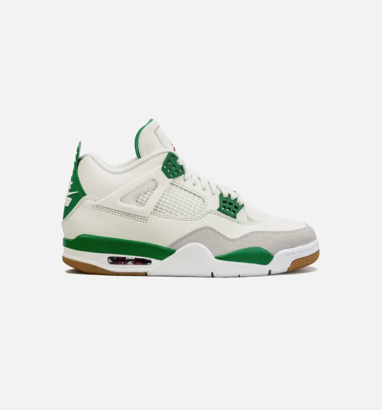Nike SB x Air Jordan 4 Retro Pine Green Mens Lifestyle Shoe - Green/White Limit One Per Customer made by Jordan