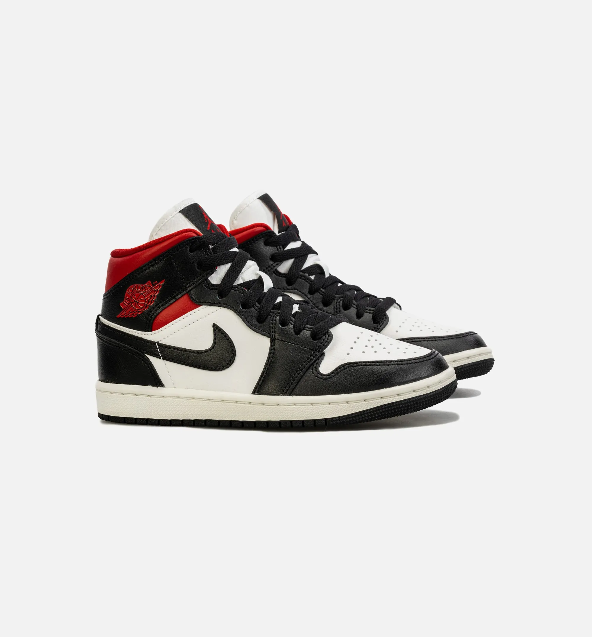 Air Jordan 1 Mid Womens Lifestyle Shoe - Black/Red sold by Nice Kicks Retail product image thumbnail 2