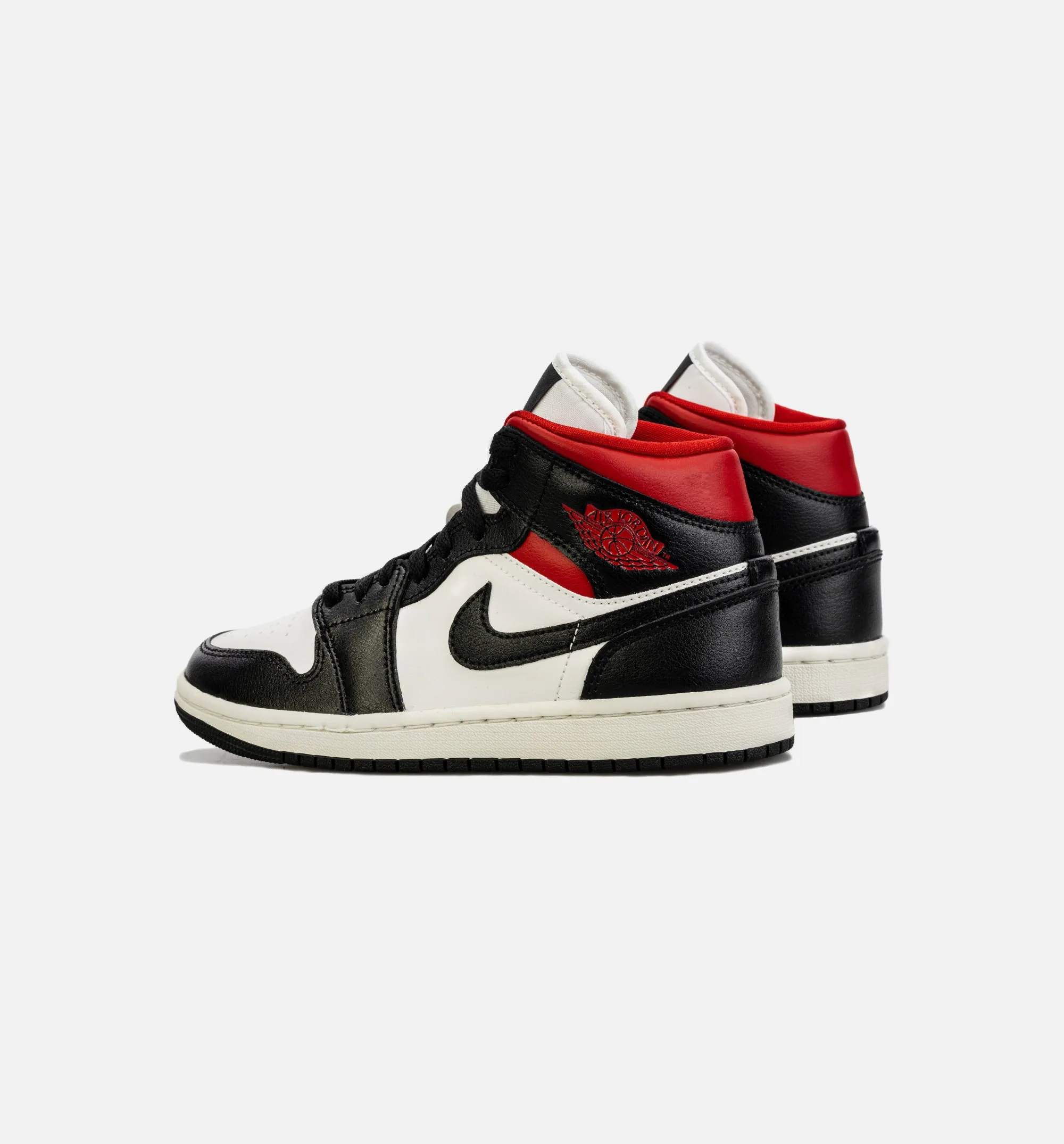 Air Jordan 1 Mid Womens Lifestyle Shoe - Black/Red sold by Nice Kicks Retail product image thumbnail 3