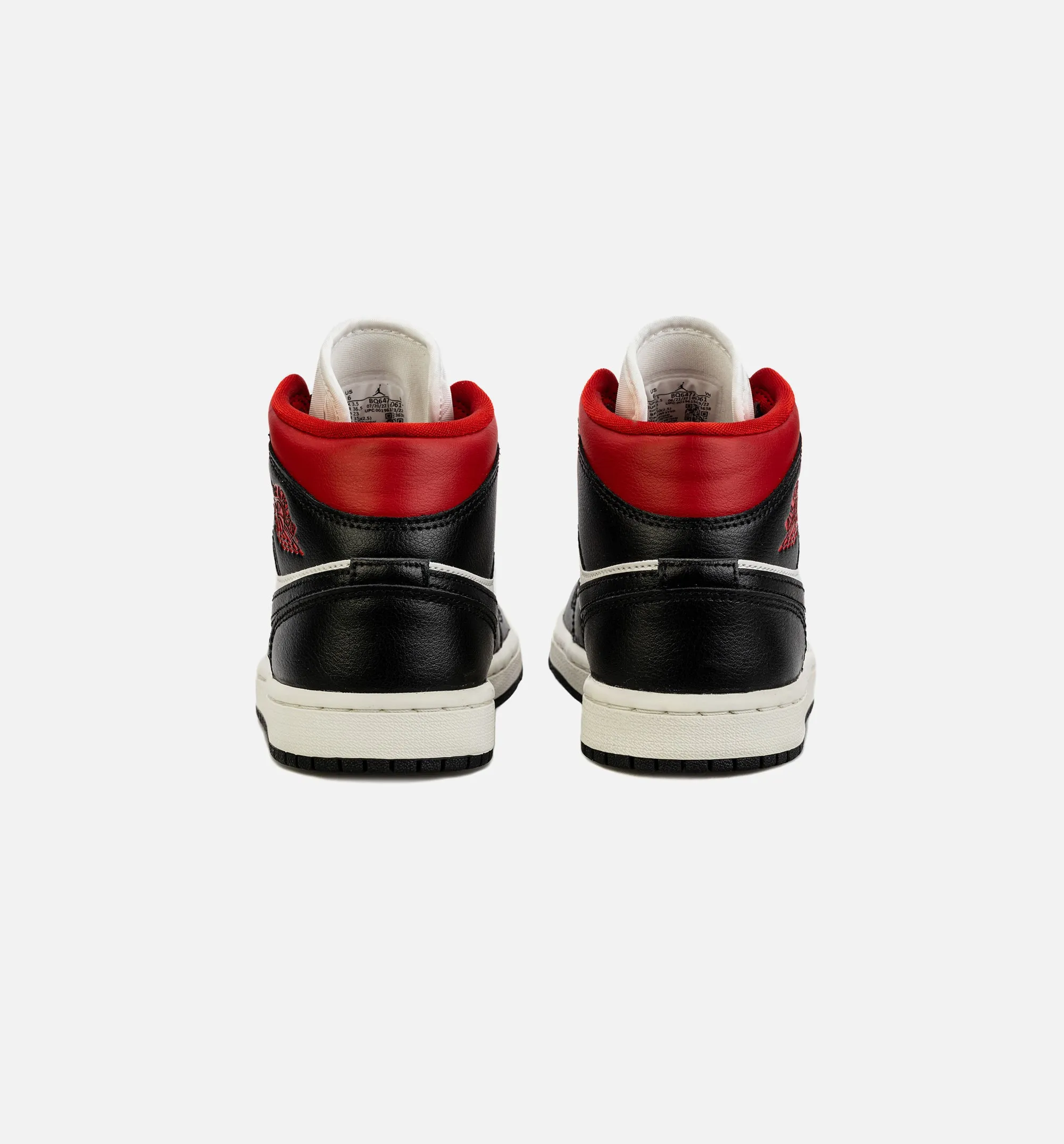 Air Jordan 1 Mid Womens Lifestyle Shoe - Black/Red sold by Nice Kicks Retail product image thumbnail 4