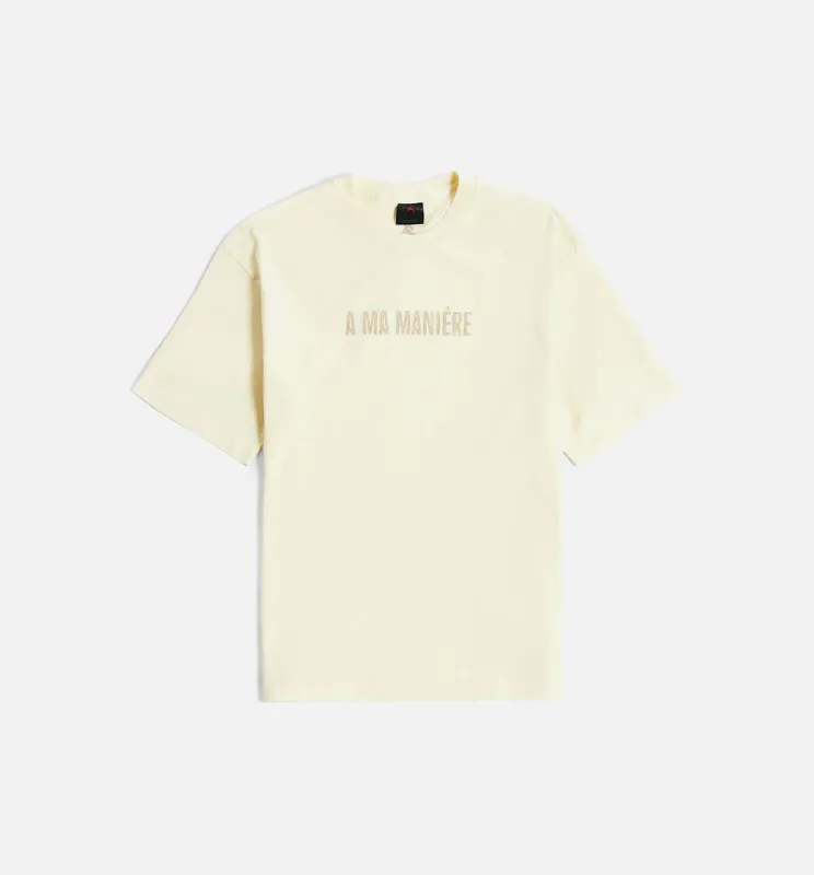 A Ma Maniére Mens Short Sleeve Shirt - Coconut Milk made by Jordan