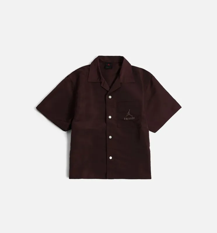 A Ma Maniére Warm Up Mens Short Sleeve Shirt - Brown made by Jordan