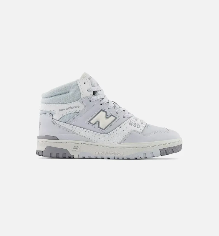 650R Light Aluminum Rain Cloud Mens Lifestyle Shoe - Grey/White made by New Balance