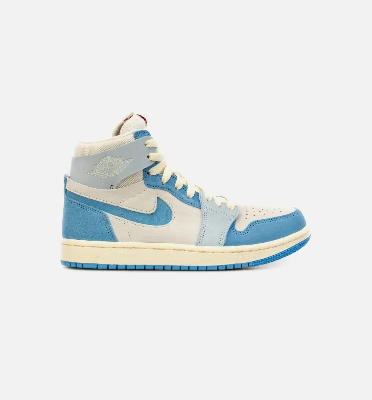 Air Jordan 1 High Zoom CMFT 2 University Blue Womens Lifestyle Shoe - Blue/White made by Jordan