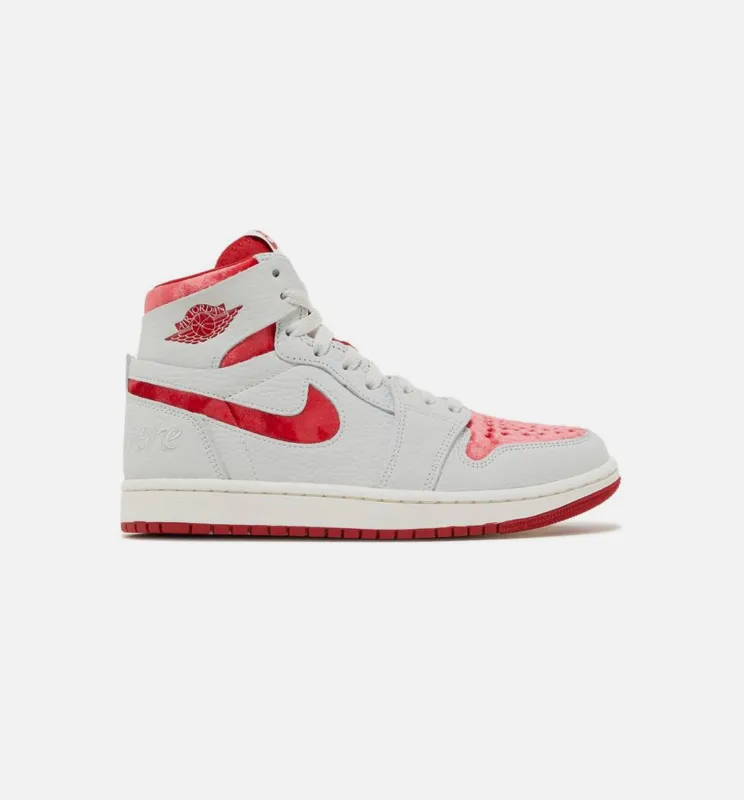 Air Jordan 1 Zoom CMFT 2 Valentines Day Womens Lifestyle Shoe - White/Red made by Jordan