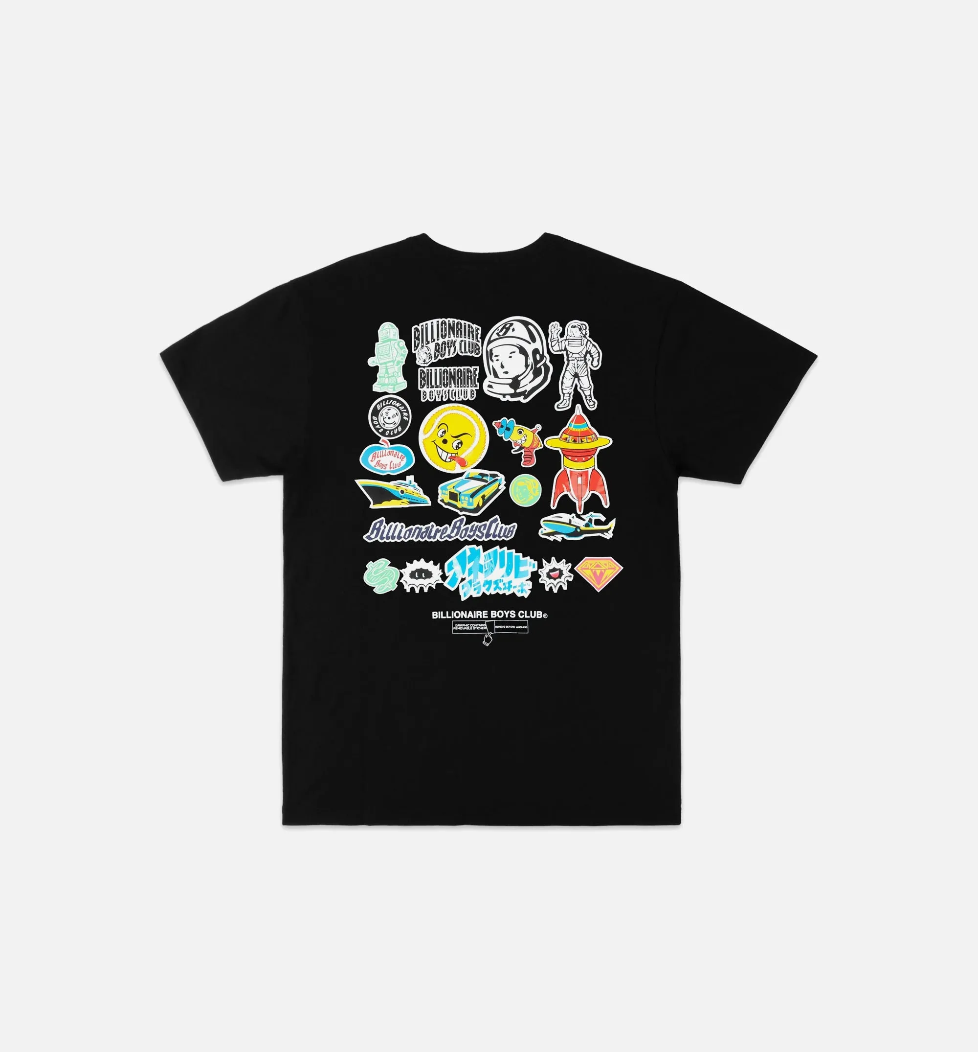 BB Stickered Mens Short Sleeve Shirt - Black sold by Nice Kicks Retail product image thumbnail 2