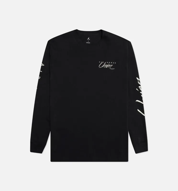 Union Tee Mens Long Sleeve Shirt - Black made by Jordan