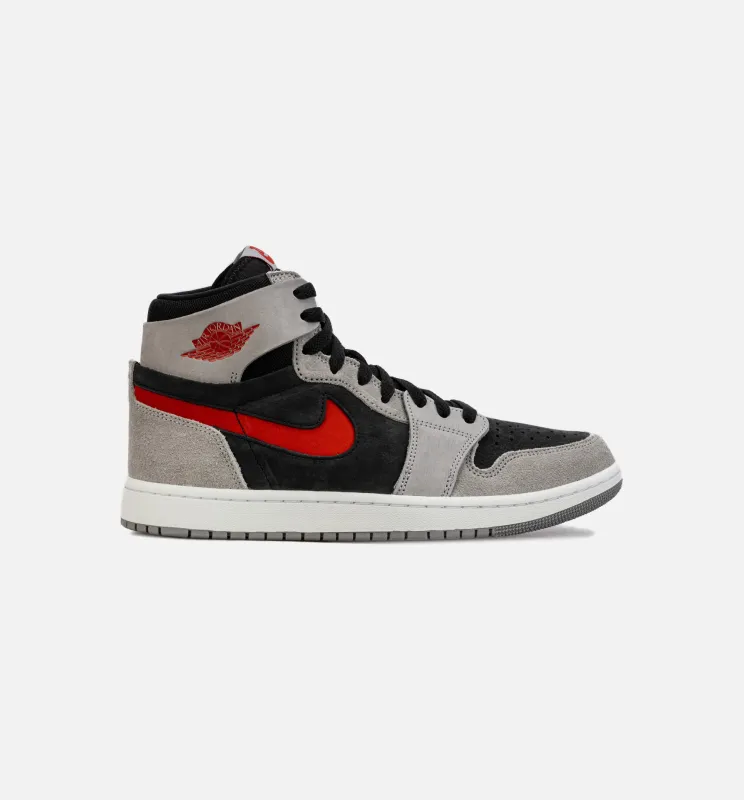Air Jordan 1 High Zoom CMFT 2 Mens Lifestyle Shoe - Grey/Red made by Jordan