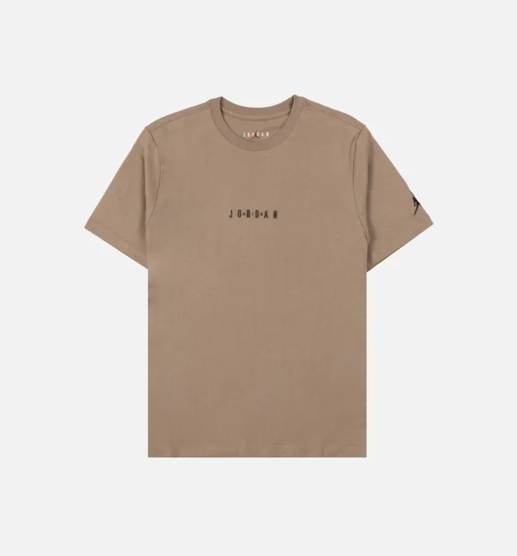 EMB Jordan Air Mens Short Sleeve Shirt - Brown made by Jordan