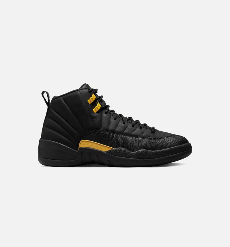 Air Jordan 12 Retro Black Taxi Mens Lifestyle Shoe - Black Free Shipping made by Jordan