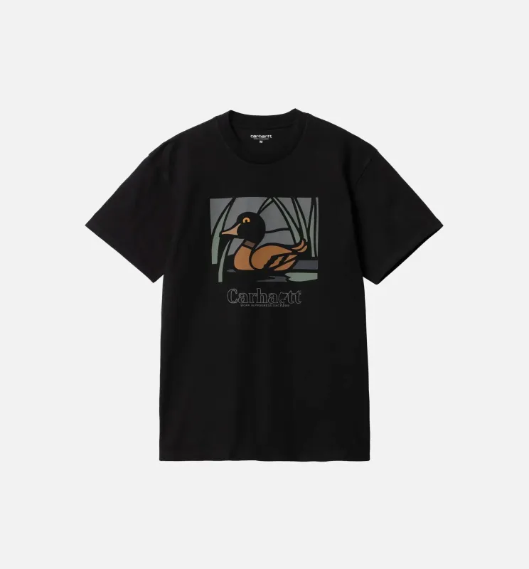 Duck Pond Mens Short Sleeve Shirt - Black made by Carhartt WIP