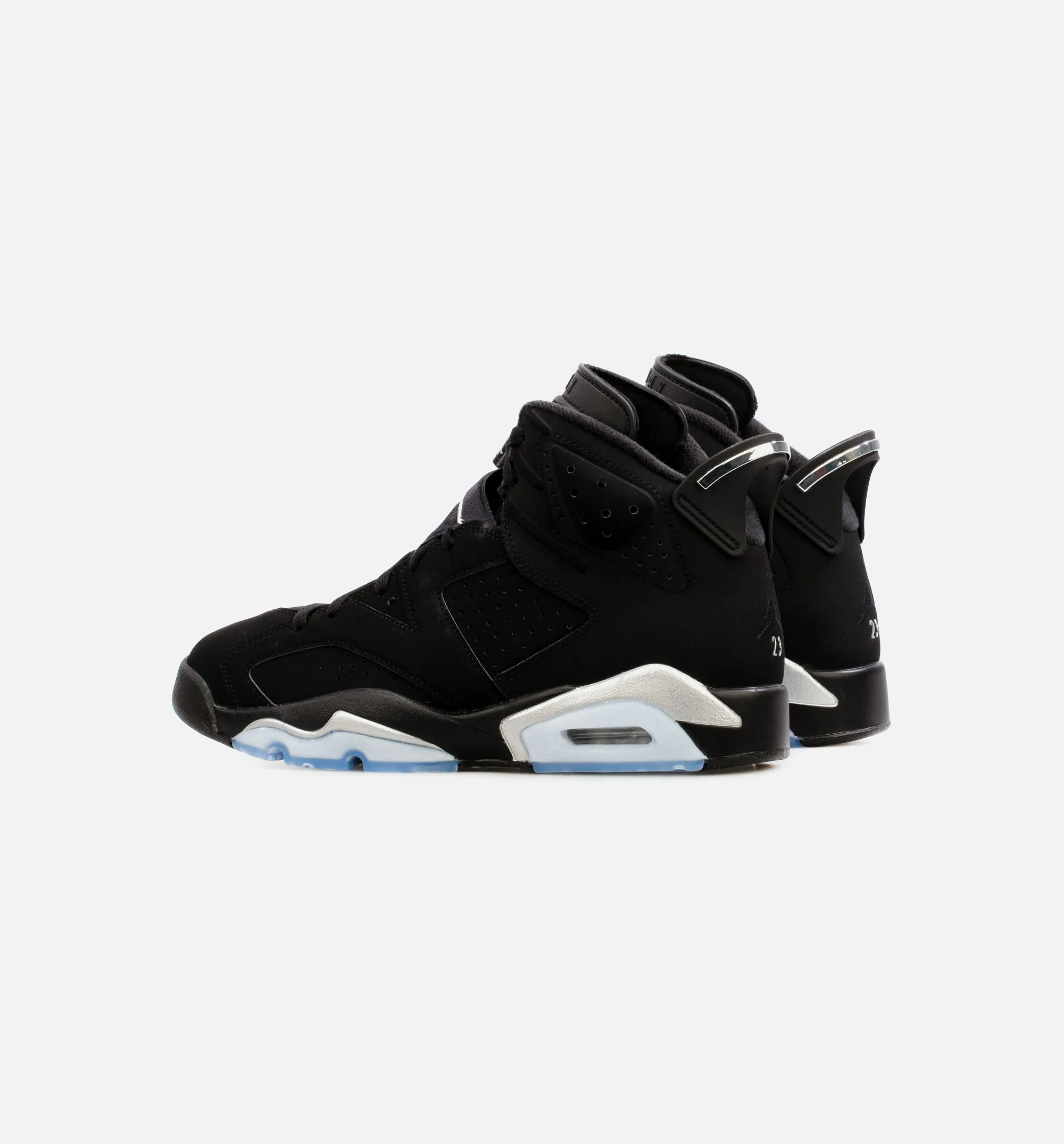 Air Jordan 6 Retro Metallic Silver Mens Lifestyle Shoe - Black Free Shipping sold by Nice Kicks Retail product image thumbnail 3