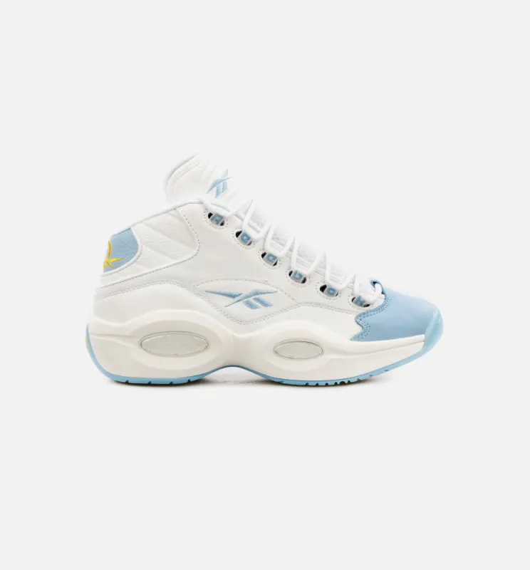 Question Mid Mens Lifestyle Shoe - White/Blue made by Reebok