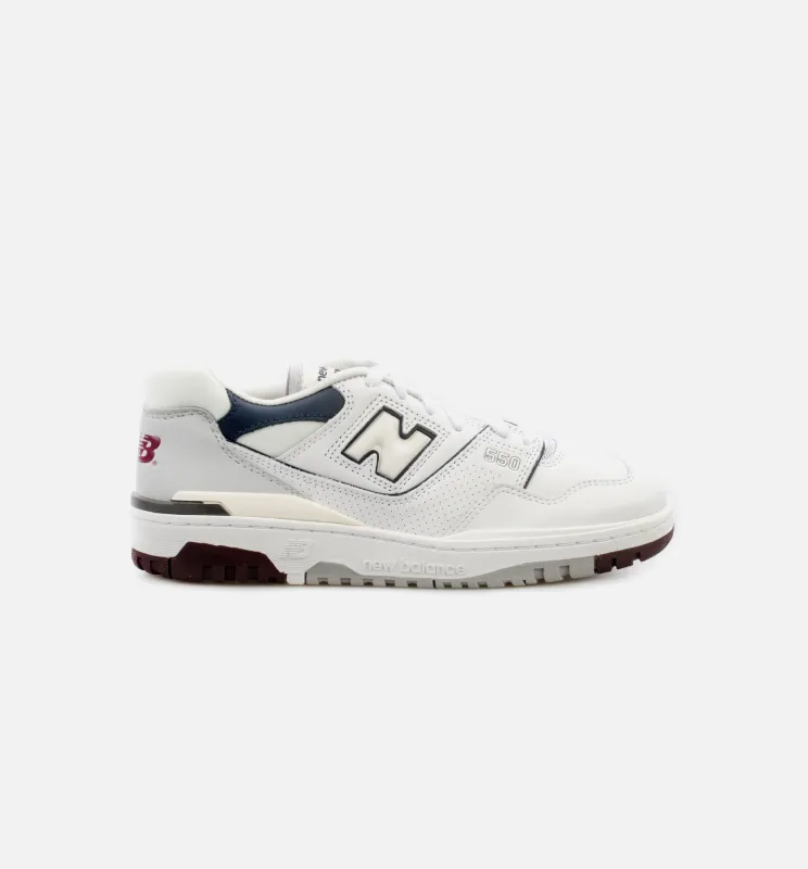550 Maroon Navy Mens Lifestyle Shoe - White/Navy Blue made by New Balance