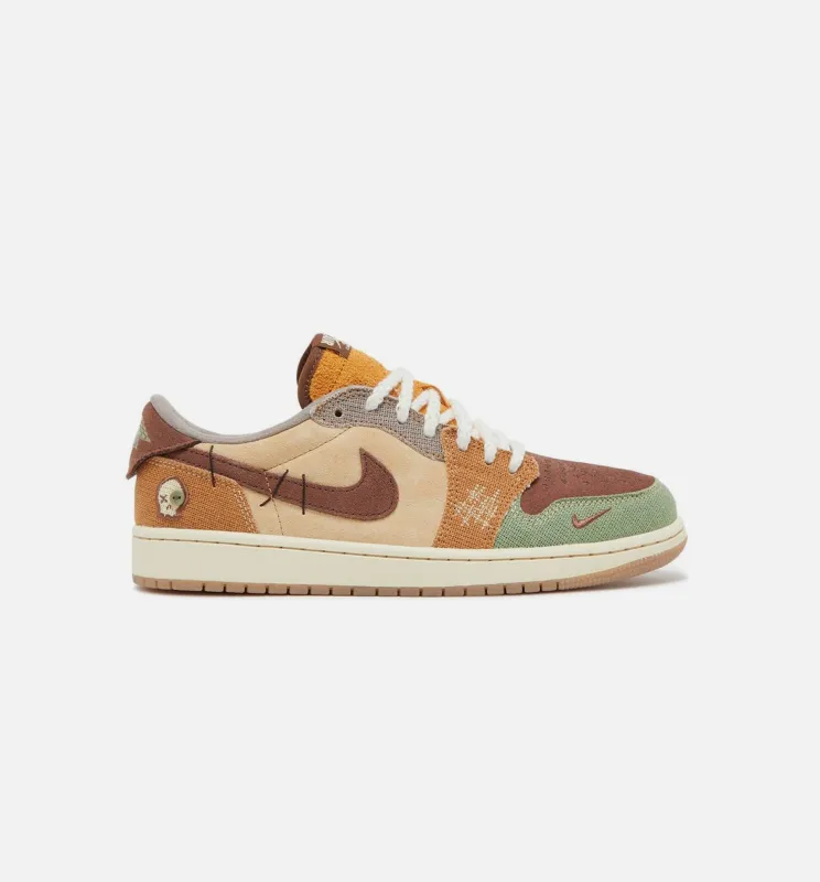 Air Jordan 1 Low OG  x Zion Williamson Voodoo Mens Lifestyle Shoe - Beige/Green Limit One Per Customer made by Jordan