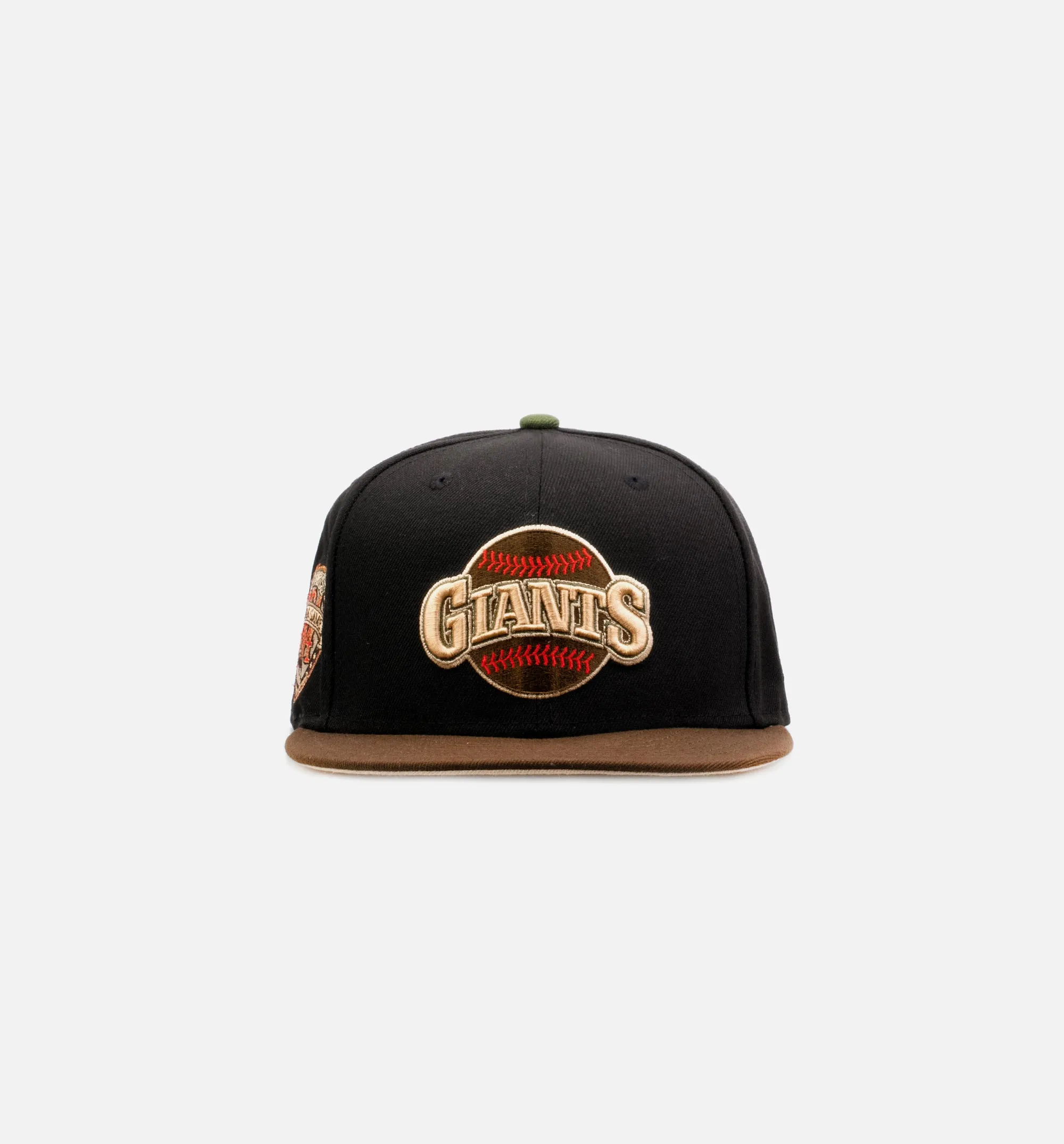 San Francisco Giants 59Fifty Mens Fitted Hat - Black/Brown sold by Nice Kicks Retail