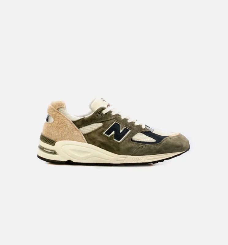 Made in USA 990v2 Mens Lifestyle Shoe - Olive made by Nice Kicks Retail