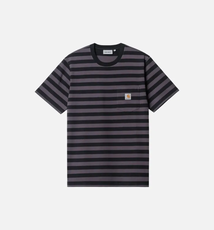 Merrick Pocket Tee Mens Short Sleeve Shirt - Grey/Black made by Carhartt WIP