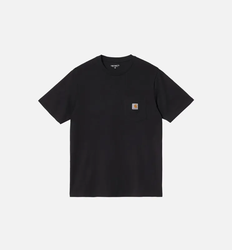 Pocket Tee Mens Short Sleeve Shirt - Black made by Carhartt WIP