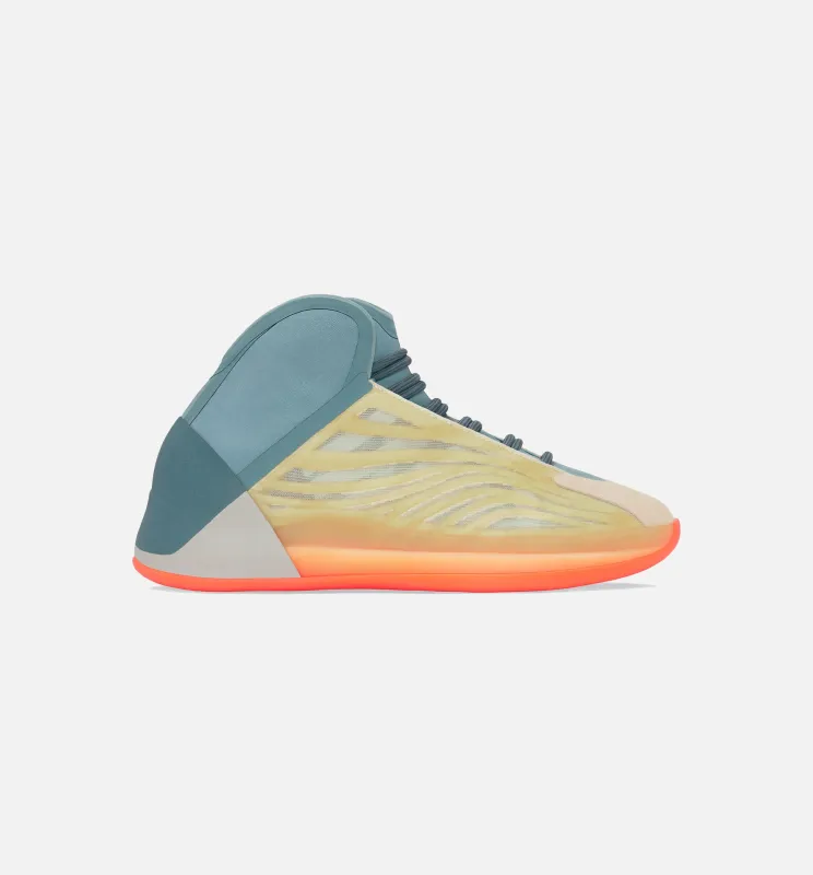 Yeezy QNTM Hi Res Coral Mens Lifestyle Shoe - Orange/Beige Free Shipping made by Adidas