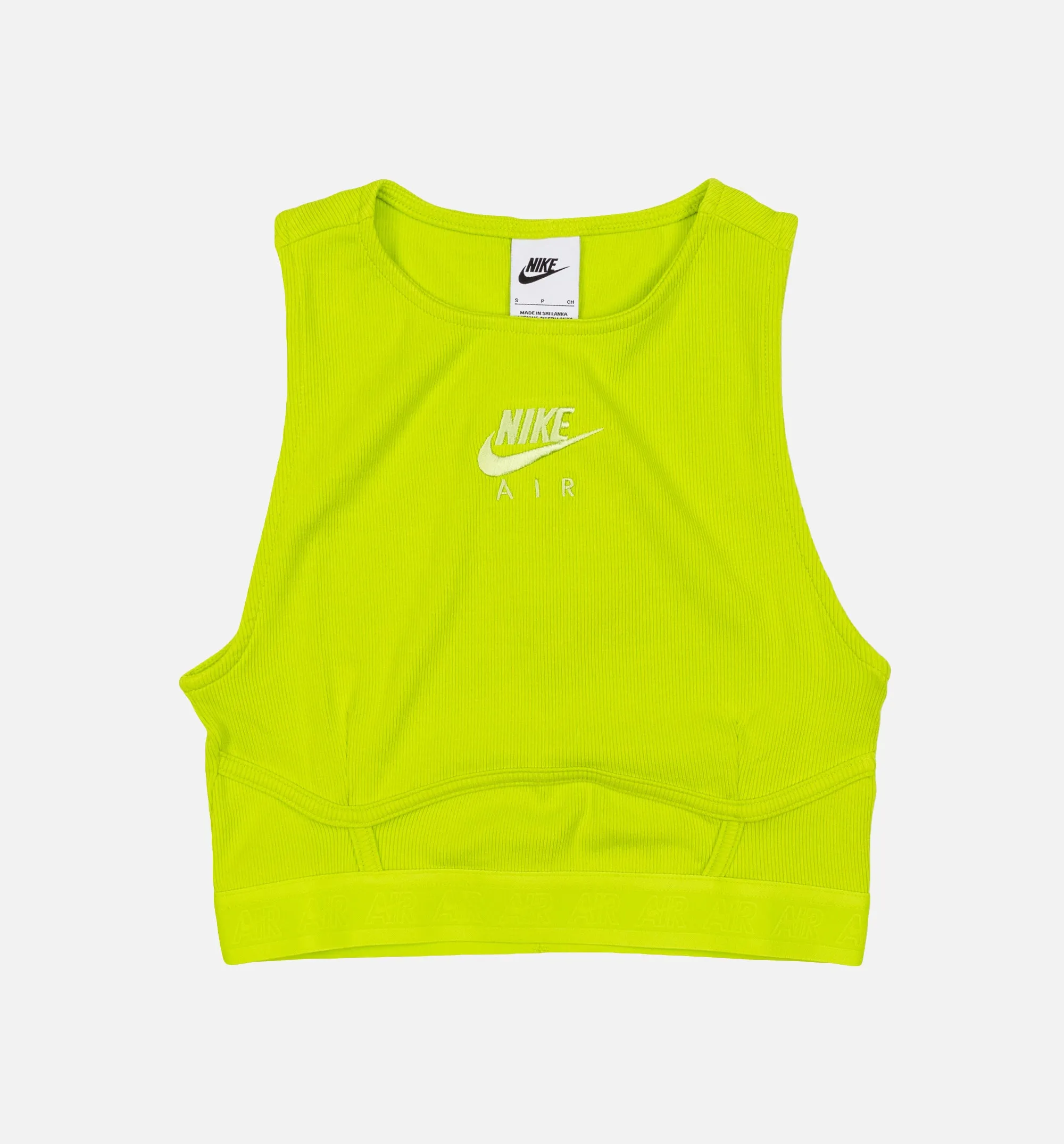 Air Ribbed Tank Top Womens Sleeveless Shirt - Green sold by Nice Kicks Retail