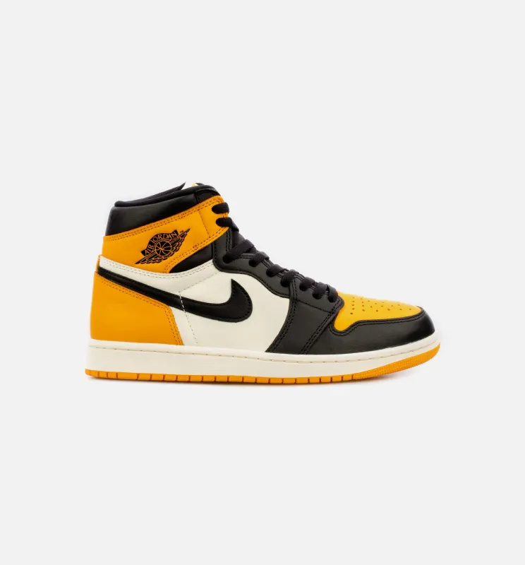 Air Jordan 1 Retro High Taxi Mens Lifestyle Shoe - Black/Yellow Limit One Per Customer made by Jordan