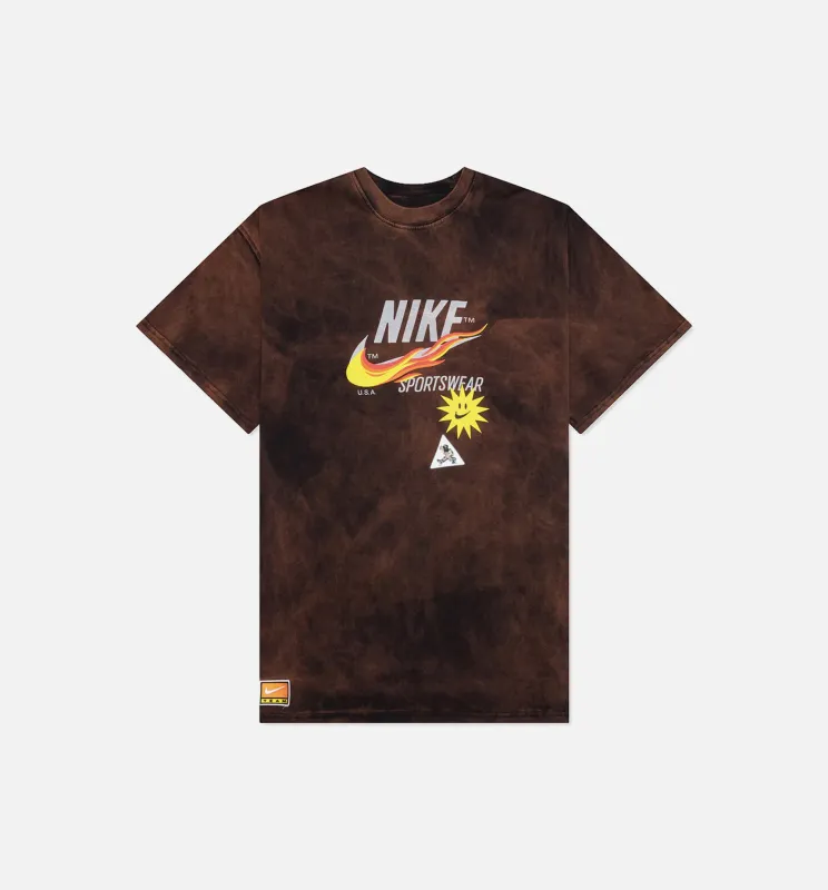 NSW Max 90 Patches Mens Short Sleeve Shirt - Brown made by Nike