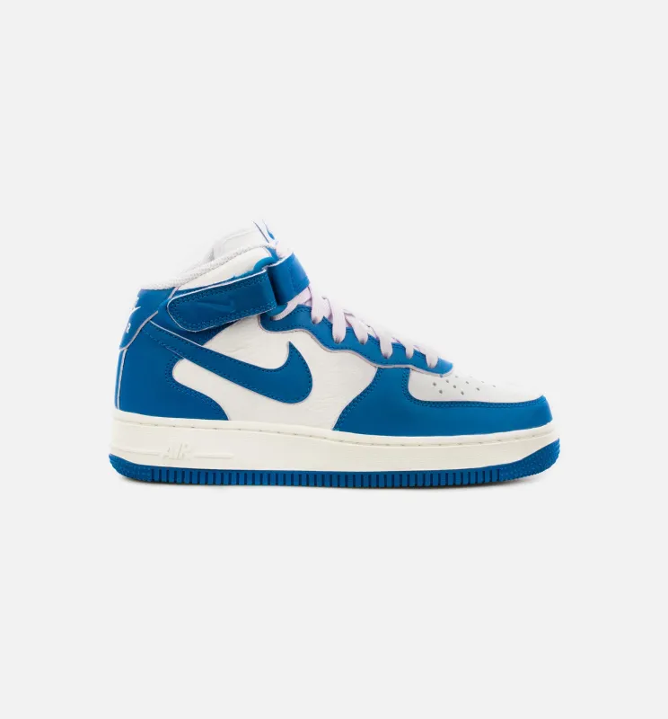 Air Force 1 Mid Womens Lifestyle Shoe - Blue/White made by Nike